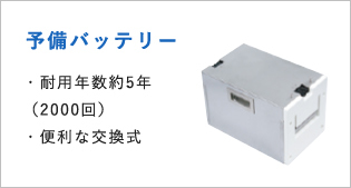 バッテリーは交換式です